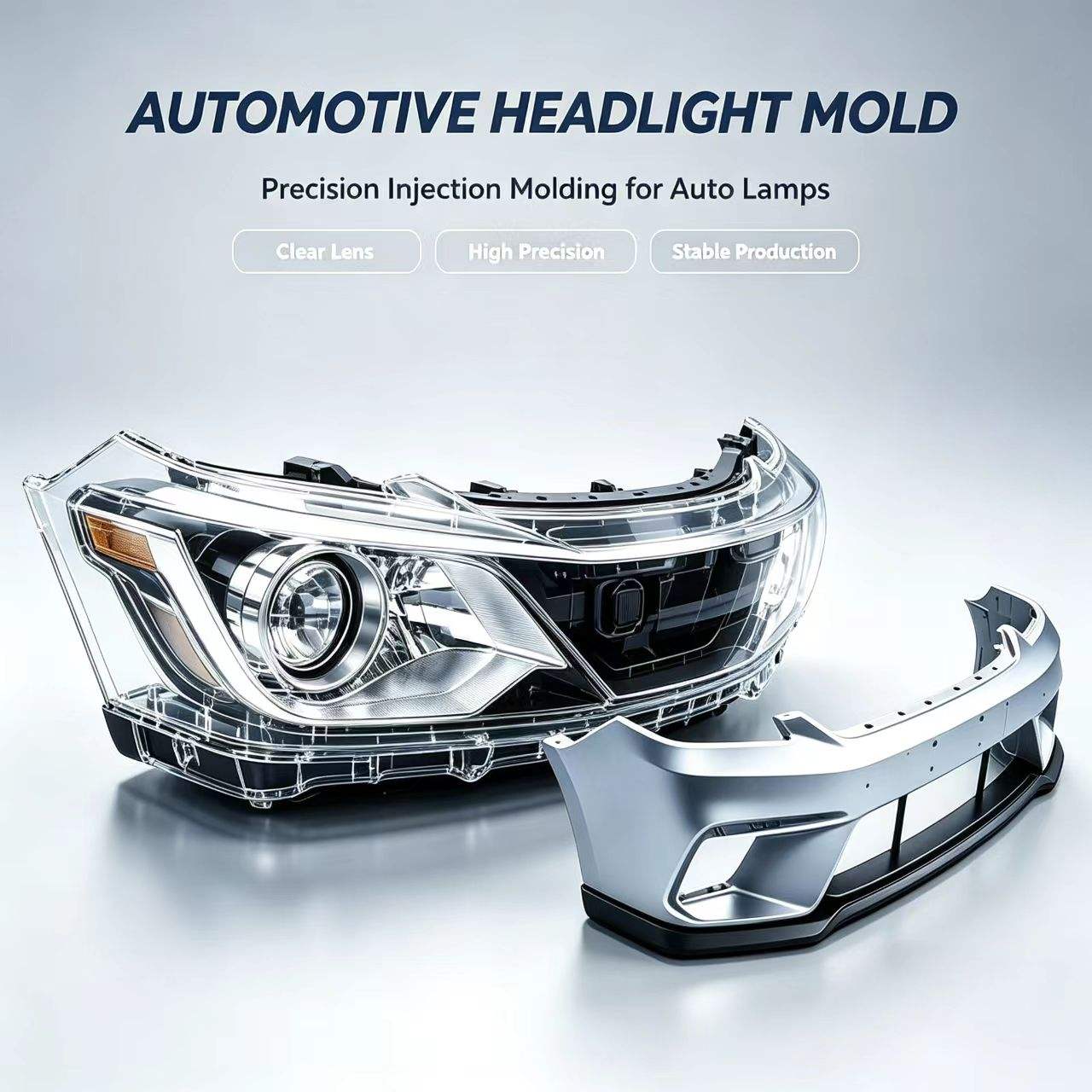 Custom Injection Molds for Plastic Automotive Lighting Components