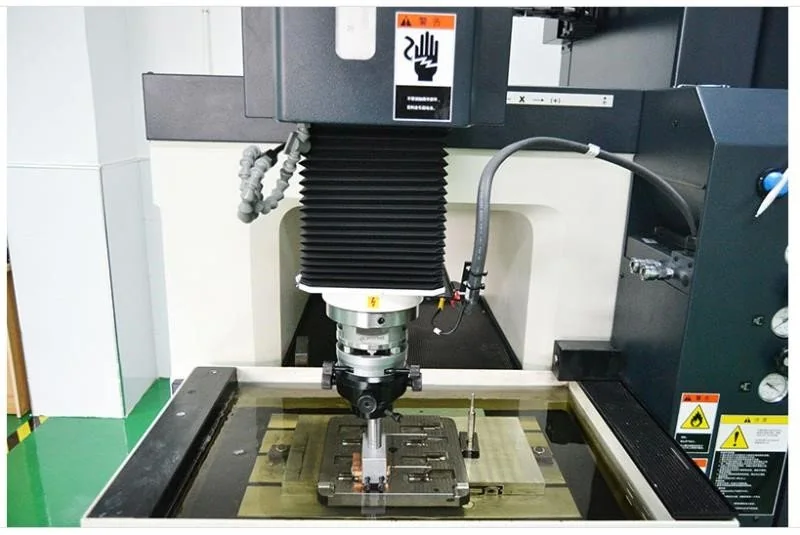 EDM equipment in the mold-making workshop
